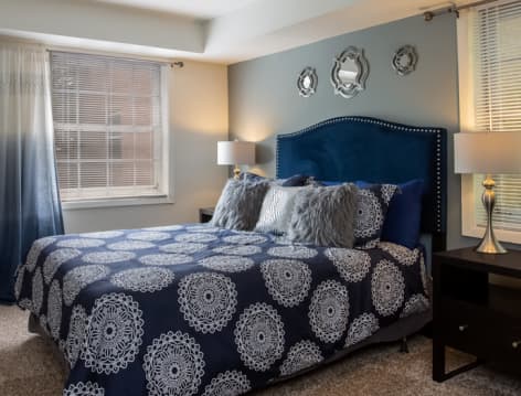 Bedroom at CV at Greenbrier luxury apartment homes in Fredricksburg, VA