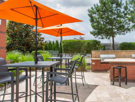 Grill at Radius luxury apartment homes in Newport News, VA