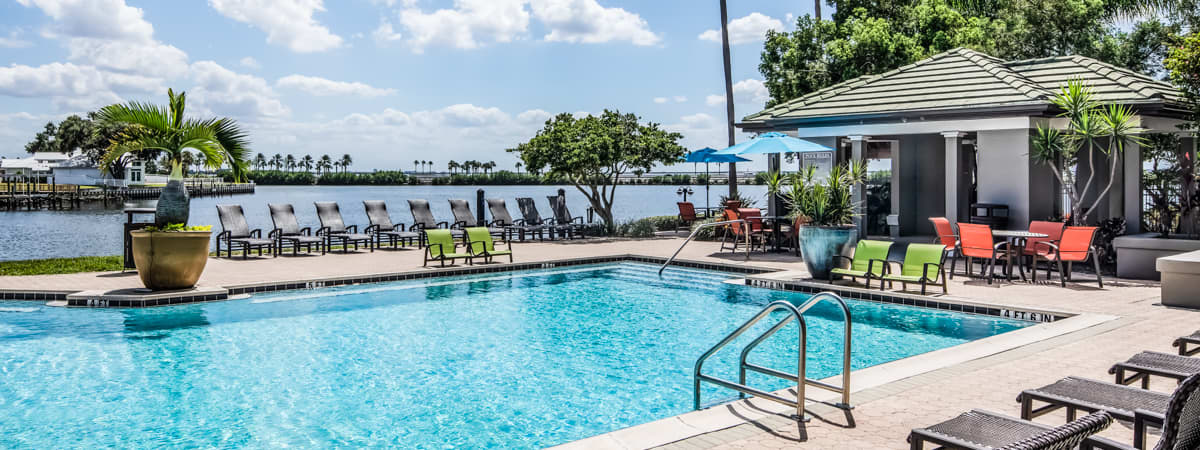 Pool at Post Rocky Point luxury apartment homes in Tampa, FL