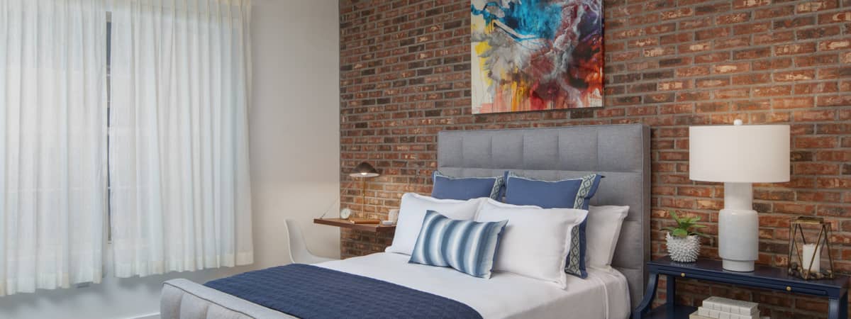 Bedroom at MAA Piedmont Park luxury apartment homes in Atlanta, GA