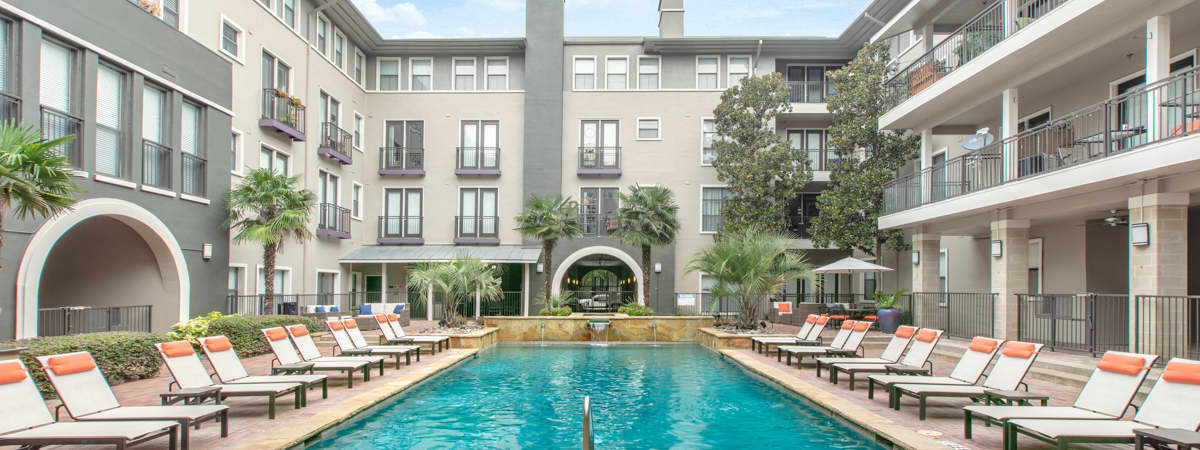 Pool 1 at MAA Legacy luxury apartment homes in Dallas, TX