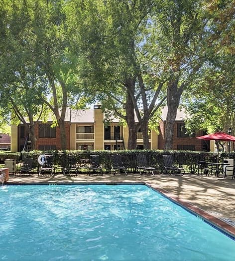 Pool 2 at Courtyards at Campbell luxury apartment homes in Dallas, TX