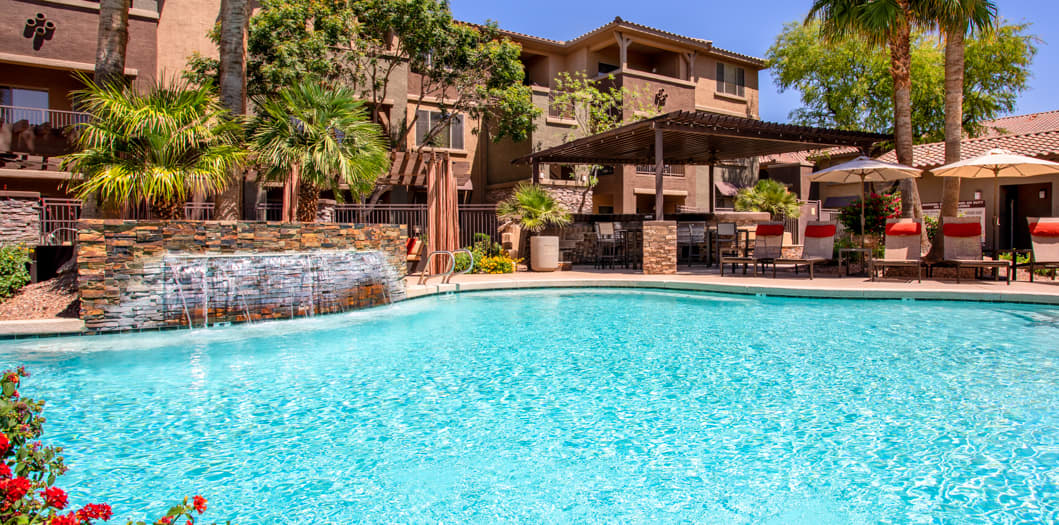 Pool at Sky View Ranch luxury apartment homes in Phoenix, AZ