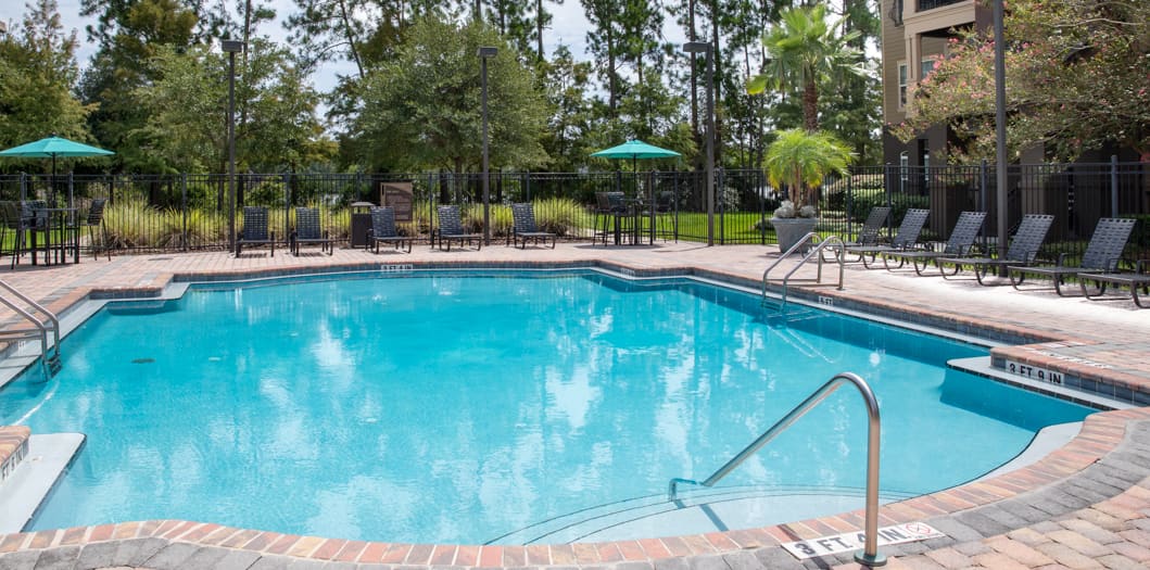 Pool at St. Augustine at the Lake luxury apartment homes in Jacksonville, FL