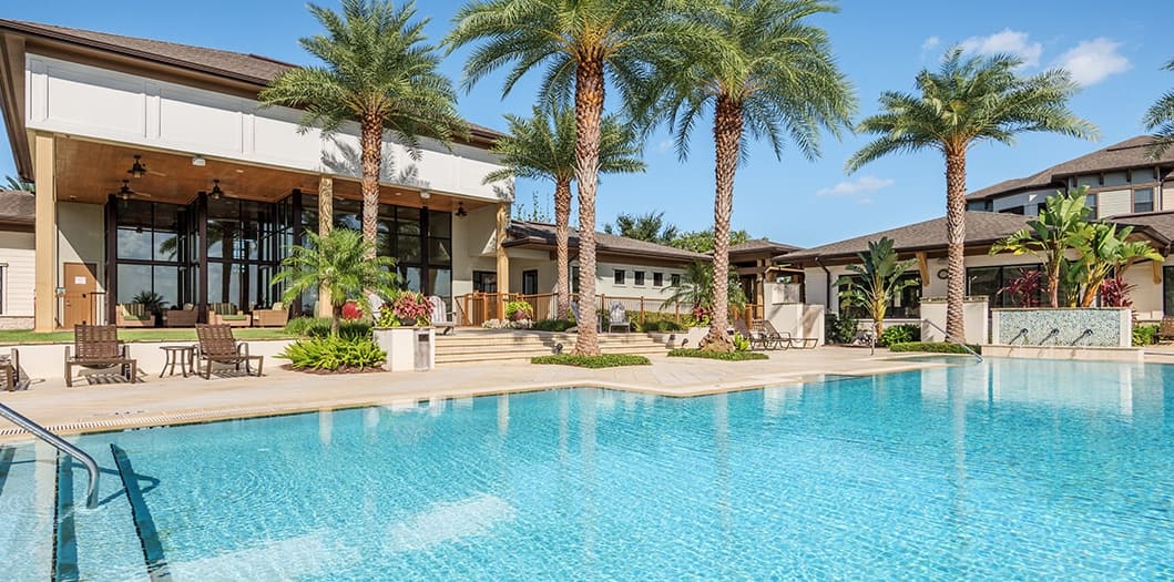 Pool at MAA Crosswater luxury apartment homes in Orlando, FL