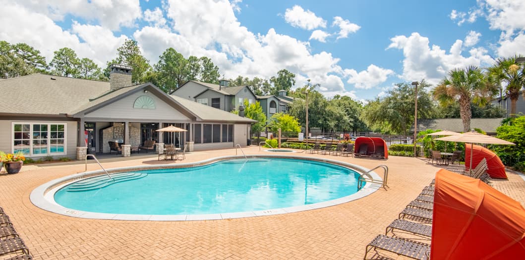 Pool at Verandas at Southwood luxury apartment homes in Tallahassee, FL