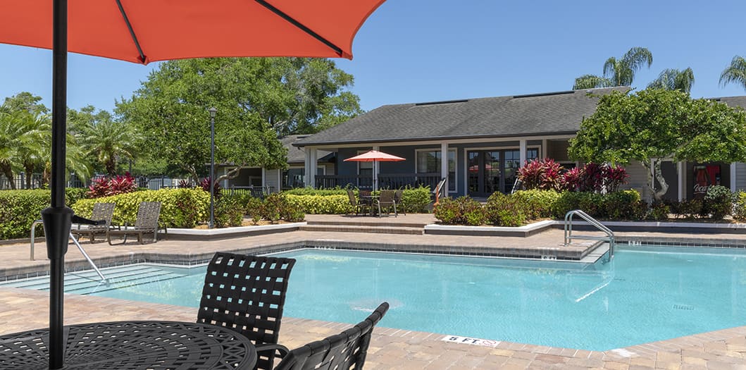 Pool at Indigo Point luxury apartment homes in Tampa, FL