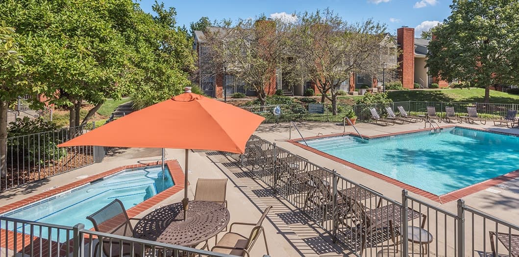 Pool 3 at The Mansion luxury apartment homes in Lexington, KY