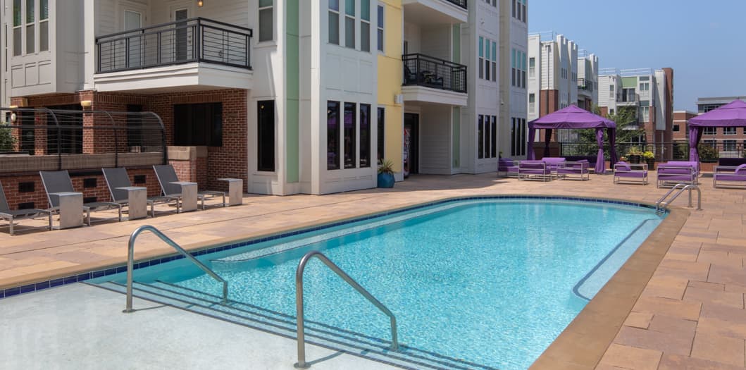 Pool at MAA 1225 luxury apartment homes in Charlotte, NC