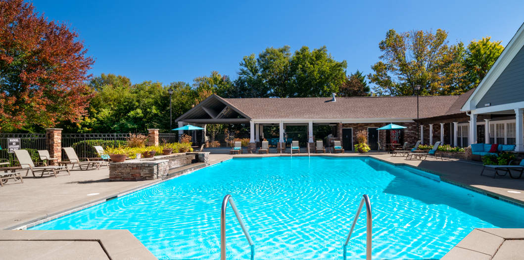 Pool at The Paddock Club Murfreesboro luxury apartment homes in Nashville, TN
