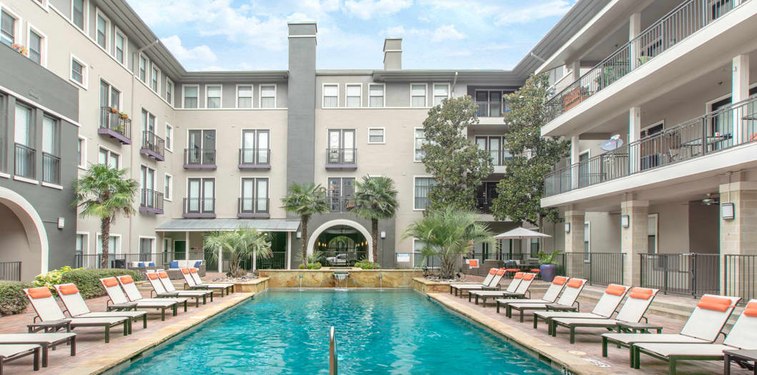 Pool 1 at MAA Legacy luxury apartment homes in Dallas, TX