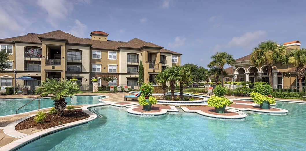 Pool 2 at Watermark luxury apartment homes in Roanoke, TX