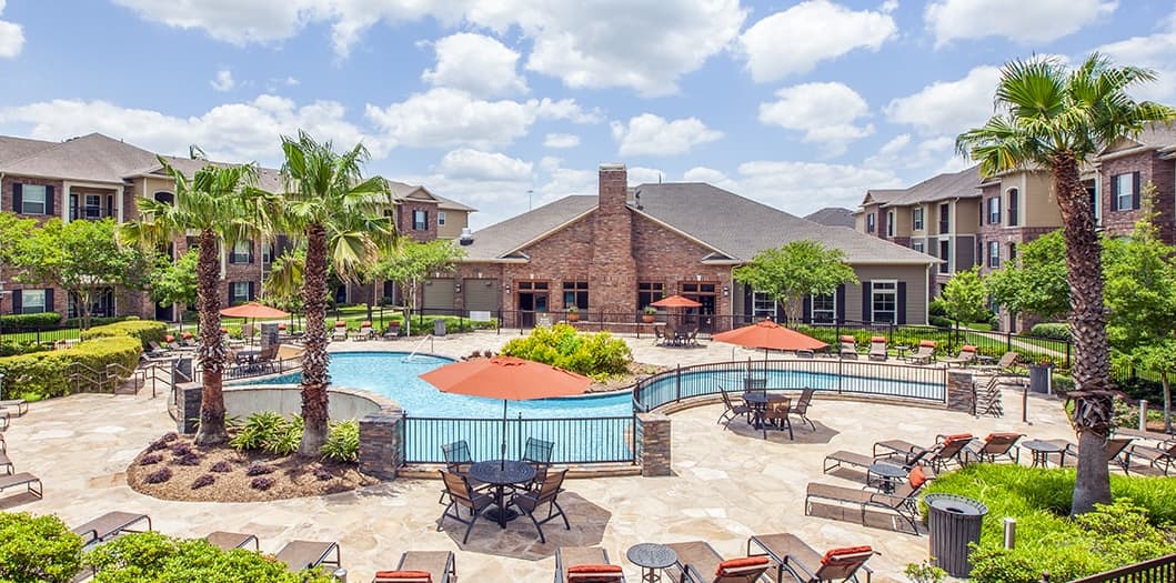 Pool at Grand Cypress luxury apartment homes in Houston, TX