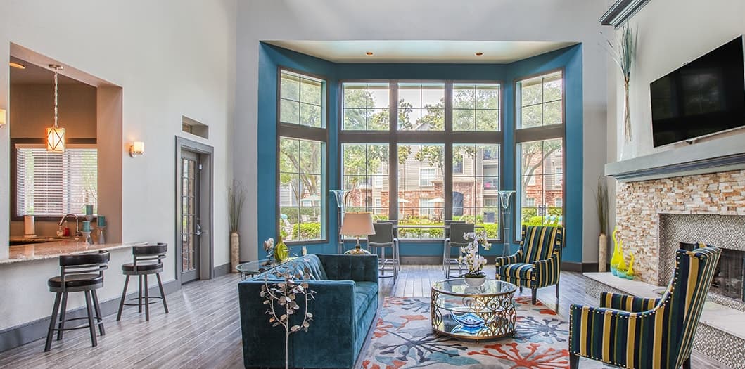 Clubhouse at Villages at Kirkwood luxury apartment homes in Houston, TX
