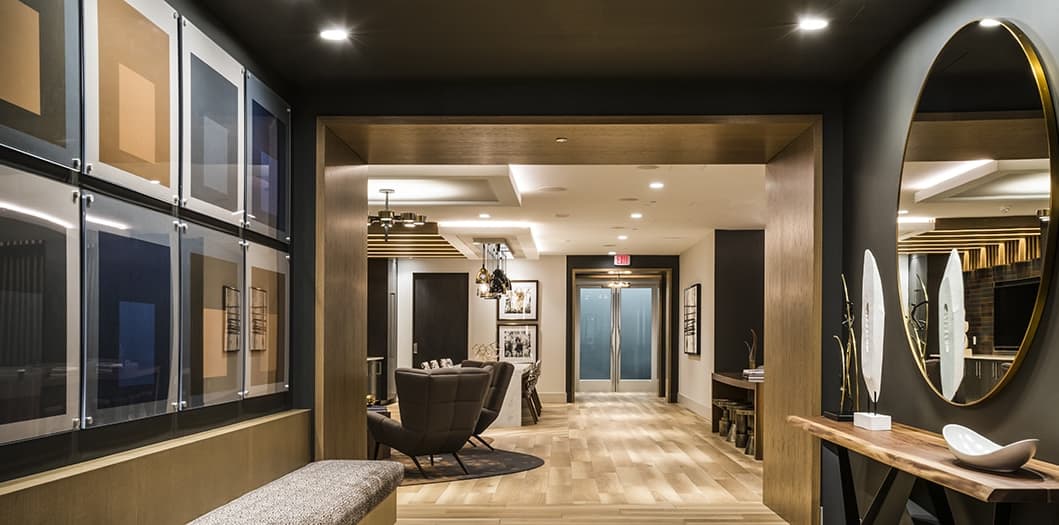 Hall lobby at Post Massachusetts Avenue luxury apartment homes in Washington, DC