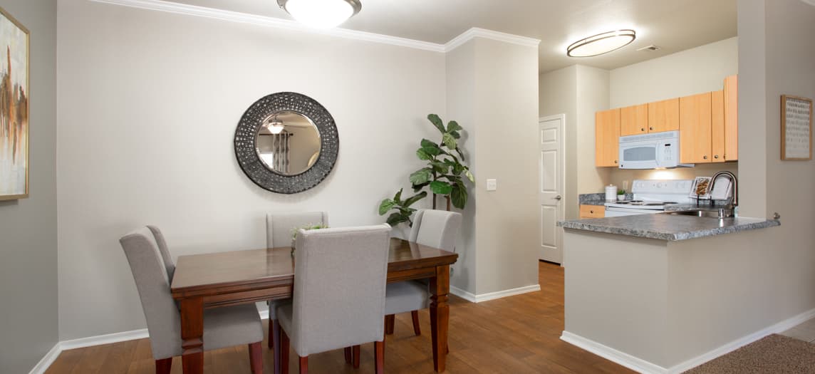 Dining area at MAA City Gate luxury apartment homes in Phoenix, AZ