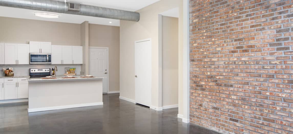 Model Living Room at MAA Harbour Island luxury apartment homes in Tampa, FL