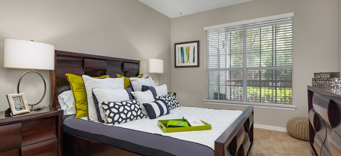 Model Bedroom at MAA Hammocks luxury apartment homes in Savannah, GA