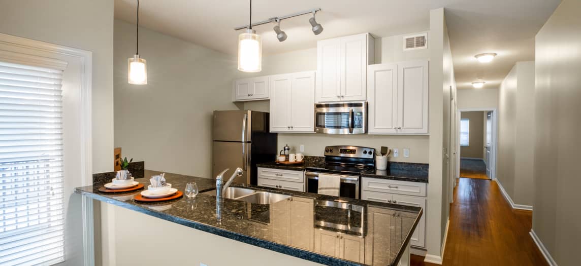 Kitchen at MAA Denton Pointe luxury apartment homes in Kansas City, MO