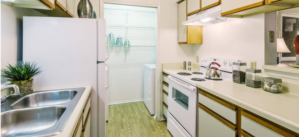 Kitchen at Colonial Village at Ashley Park luxury apartment homes in Richmond, VA