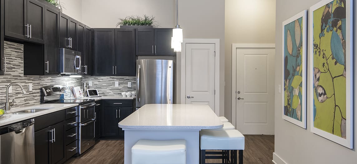 Kitchen at Colonial Reserve at South End luxury apartment homes in Charlotte, NC