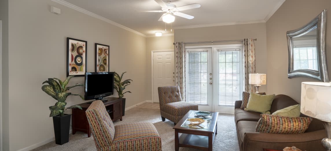 Living Room  at Colonial Grand at Edgewater luxury apartment homes in Huntsville, AL