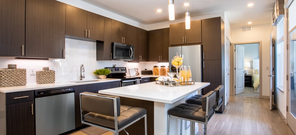 Kitchen at Sync36 luxury apartment homes in Westminster, CO
