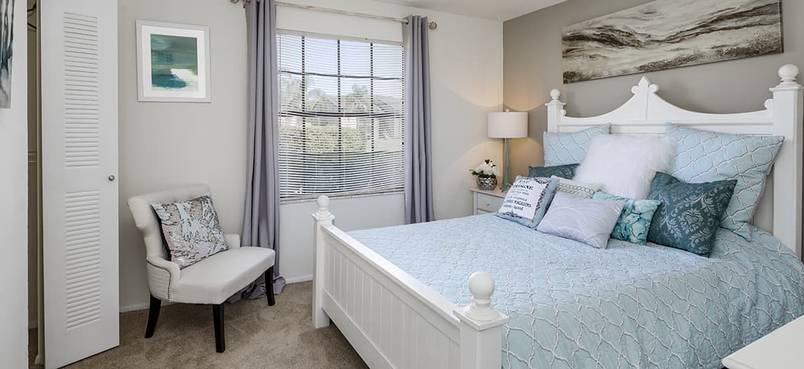 Bedroom 1 at Indigo Point luxury apartment homes in Tampa, FL