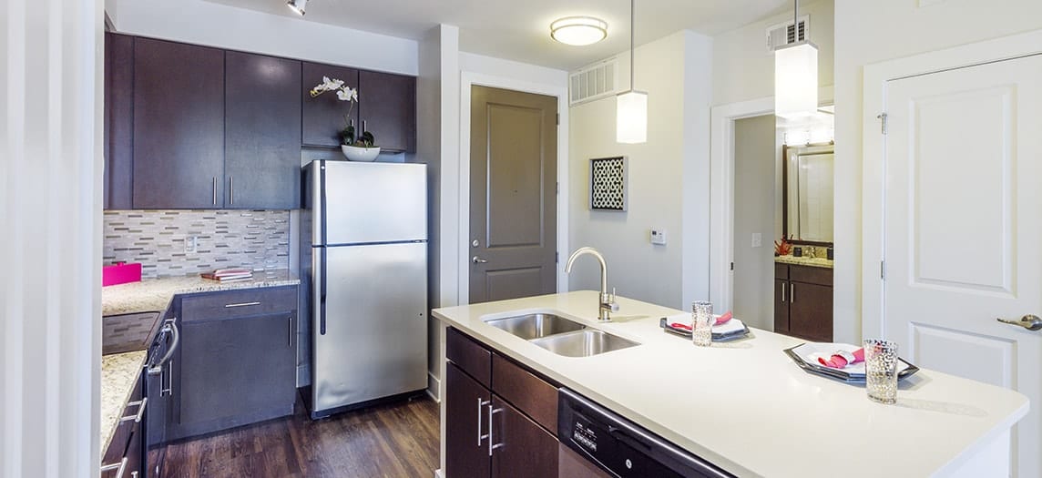 Kitchen at MAA SoHo Square luxury apartment homes in Tampa, FL