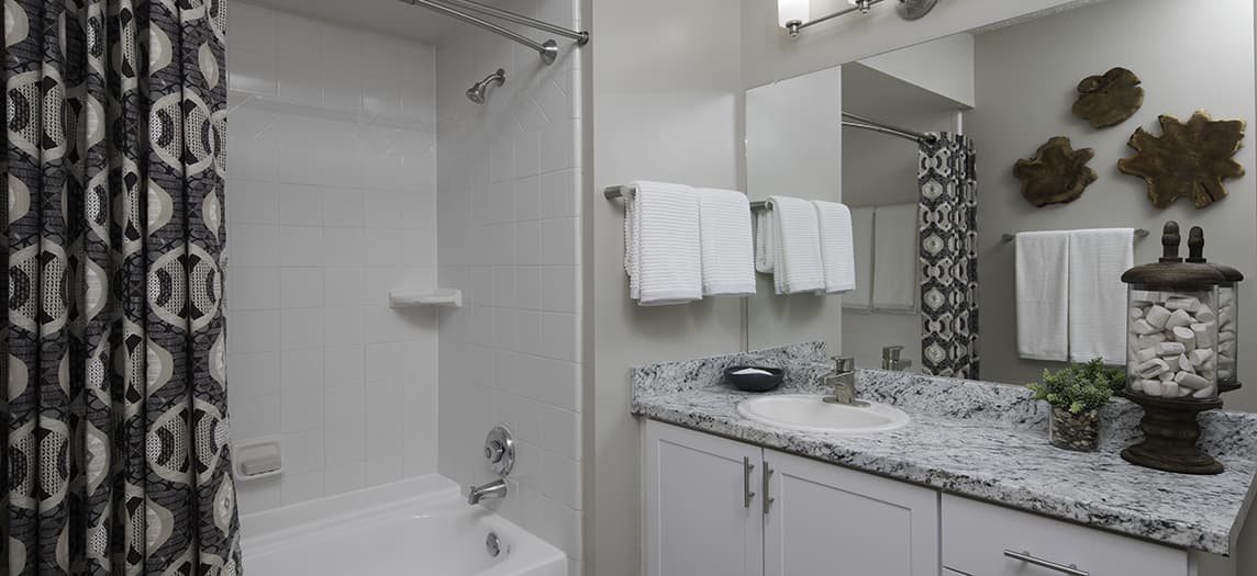 Bathroom  at MAA Glen luxury apartment homes in Atlanta, GA