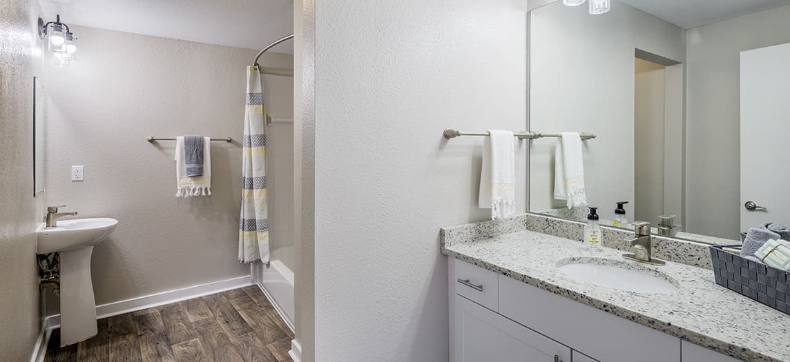 Model Bathroom at MAA Piedmont Park in Atlanta, GA