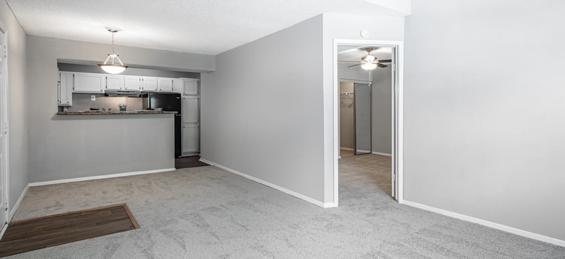 Model Living Room at MAA Huntington luxury apartment homes in Savannah, GA