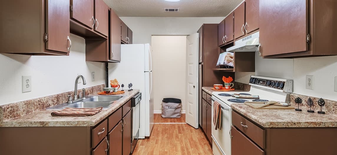 Kitchen at MAA Park Place luxury apartment homes in Greenville, SC