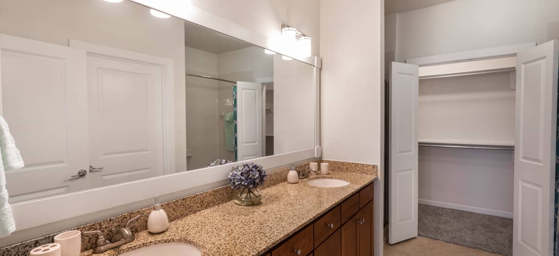 Bathroom at MAA West Austin luxury apartment homes in Austin, TX