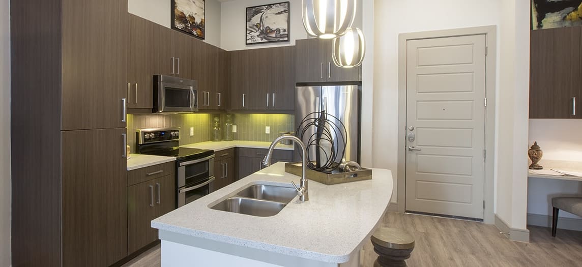 Kitchen at MAA Afton Oaks luxury apartment homes in Houston, TX