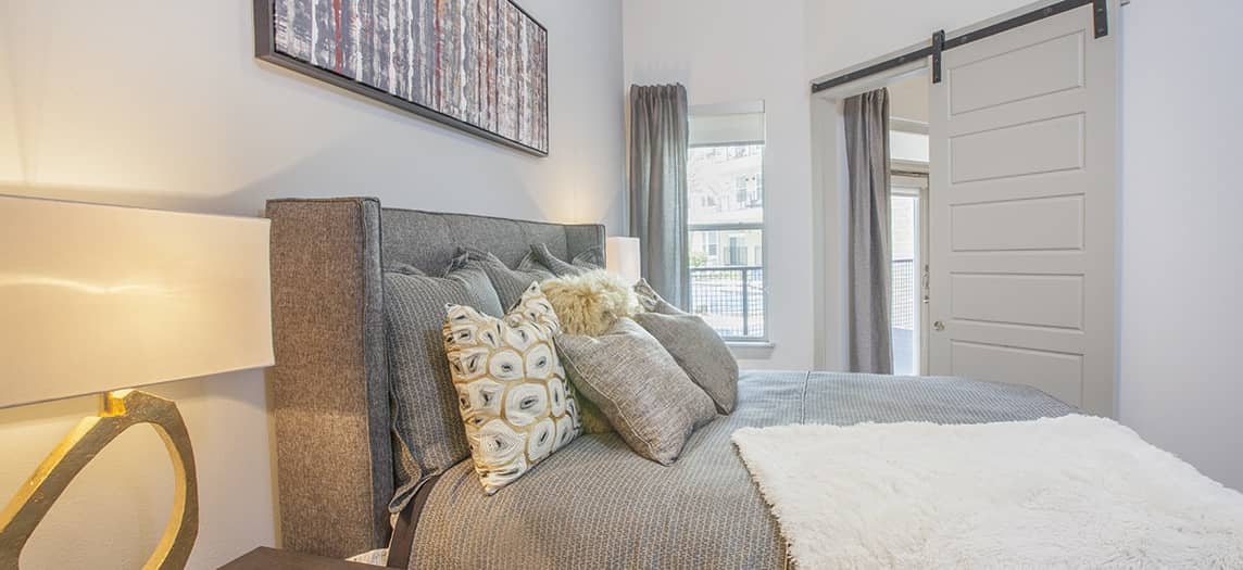 Bedroom 2 at MAA Afton Oaks luxury apartment homes in Houston, TX