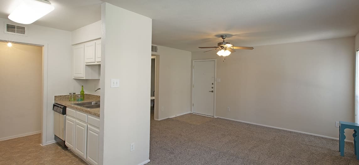 Living room at Cypresswood Court luxury apartment homes in Houston, TX
