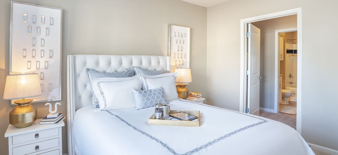 Bedroom 1 at MAA National Landing luxury apartment homes in Washington, DC