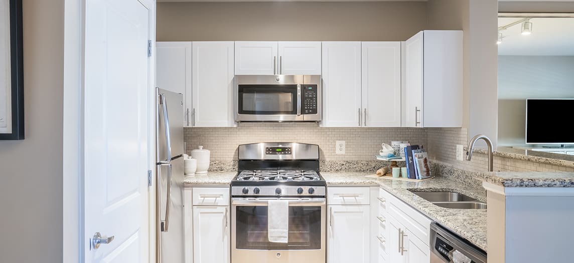 Kitchen at MAA National Landing luxury apartment homes in Washington, DC