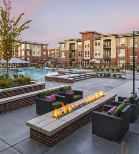 Outdoor Lounge at Sync36 luxury apartment homes in Westminster, CO