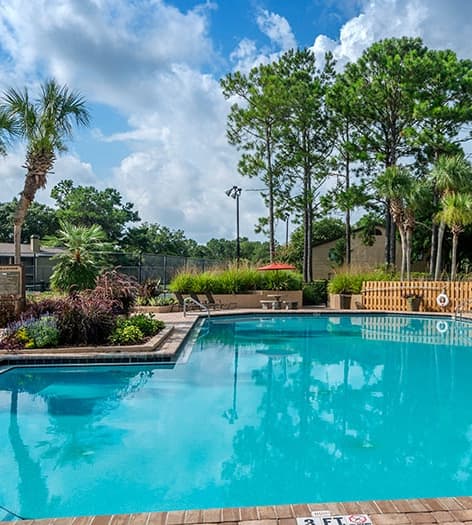 Pool at Woodhollow luxury apartment homes in Jacksonville, FL