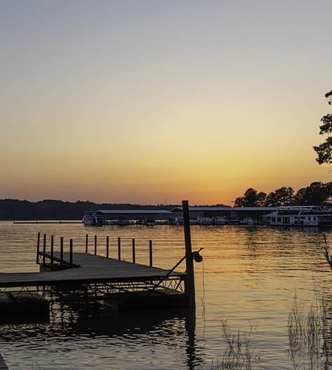 Boat Dock at Lake Lanier Club luxury apartment homes in Gainesville, GA
