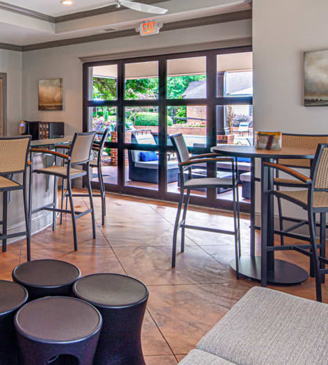 Cyber Café at MAA Oglethorpe luxury apartment homes in Brookhaven, GA