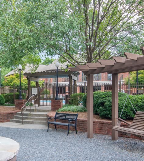 Fire pit at MAA Shiloh luxury apartment homes in Atlanta, GA