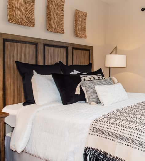 Bedroom 1 at Colonial Grand at Desert Vista luxury apartment homes in Las Vegas, NV