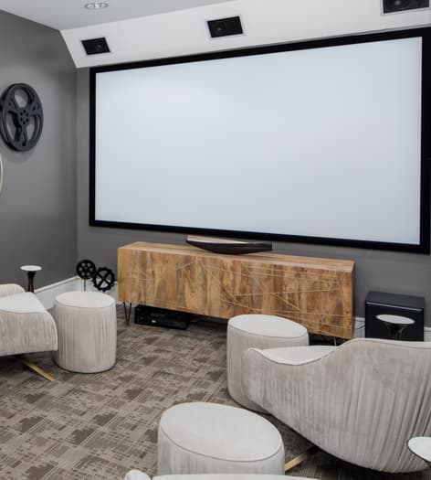 Movie Theater at MAA 1225 luxury apartment homes in Charlotte, NC