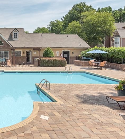 Pool at MAA Fifty One luxury apartment homes in Charlotte, NC