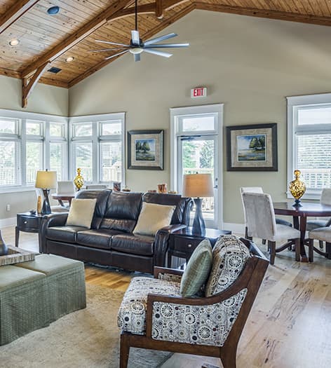 Clubhouse at MAA Legacy Park luxury apartment homes in Charlotte, NC