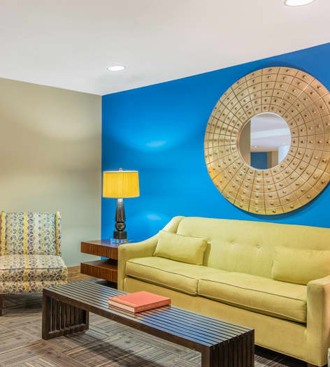 Sitting Area in Clubhouse at Hue luxury apartment homes in Raleigh, NC