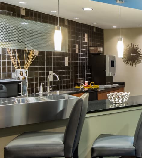 Coffee Lounge at Hue luxury apartment homes in Raleigh, NC